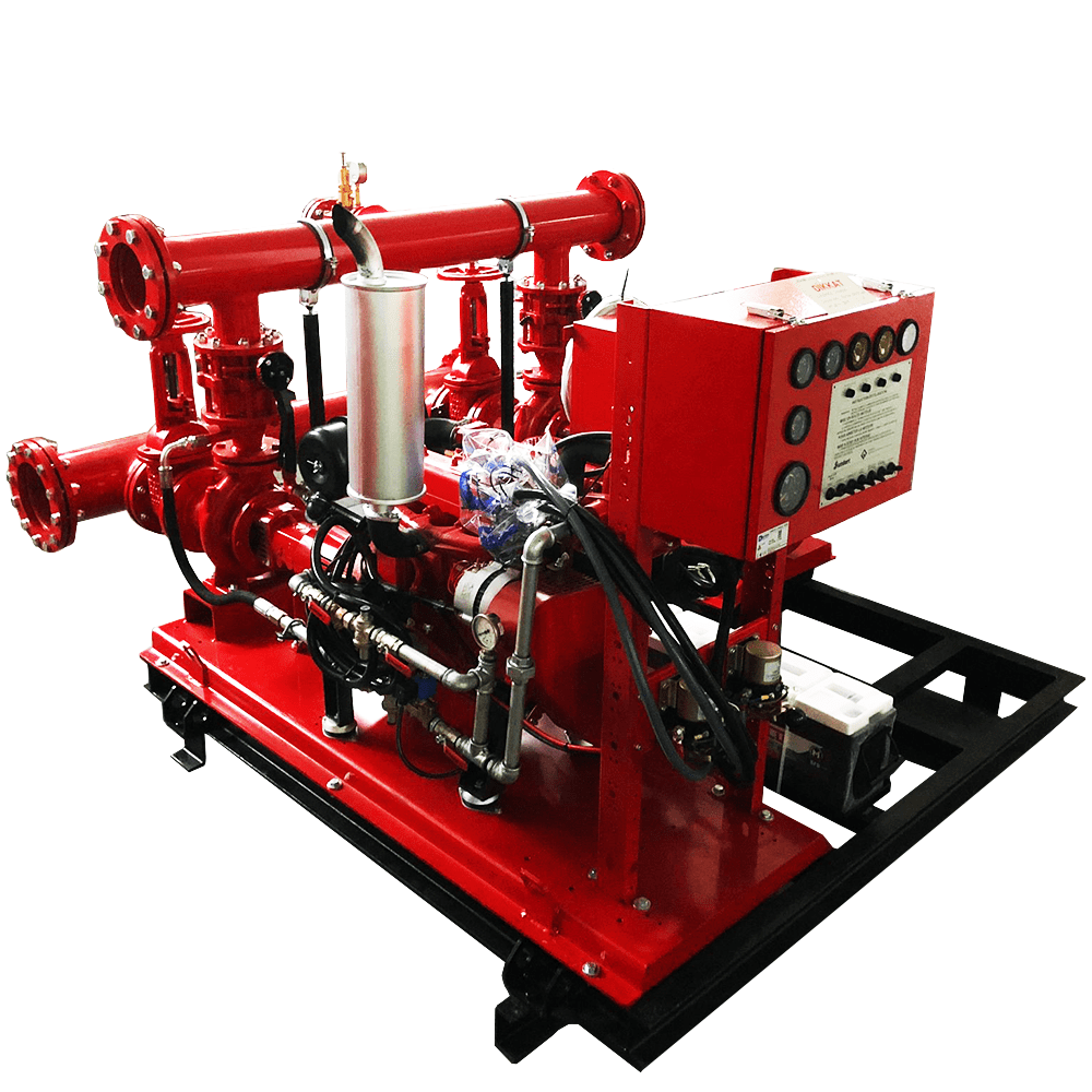 Motor Pump Unit On Frame Manufactured According To NFPA20 Standard